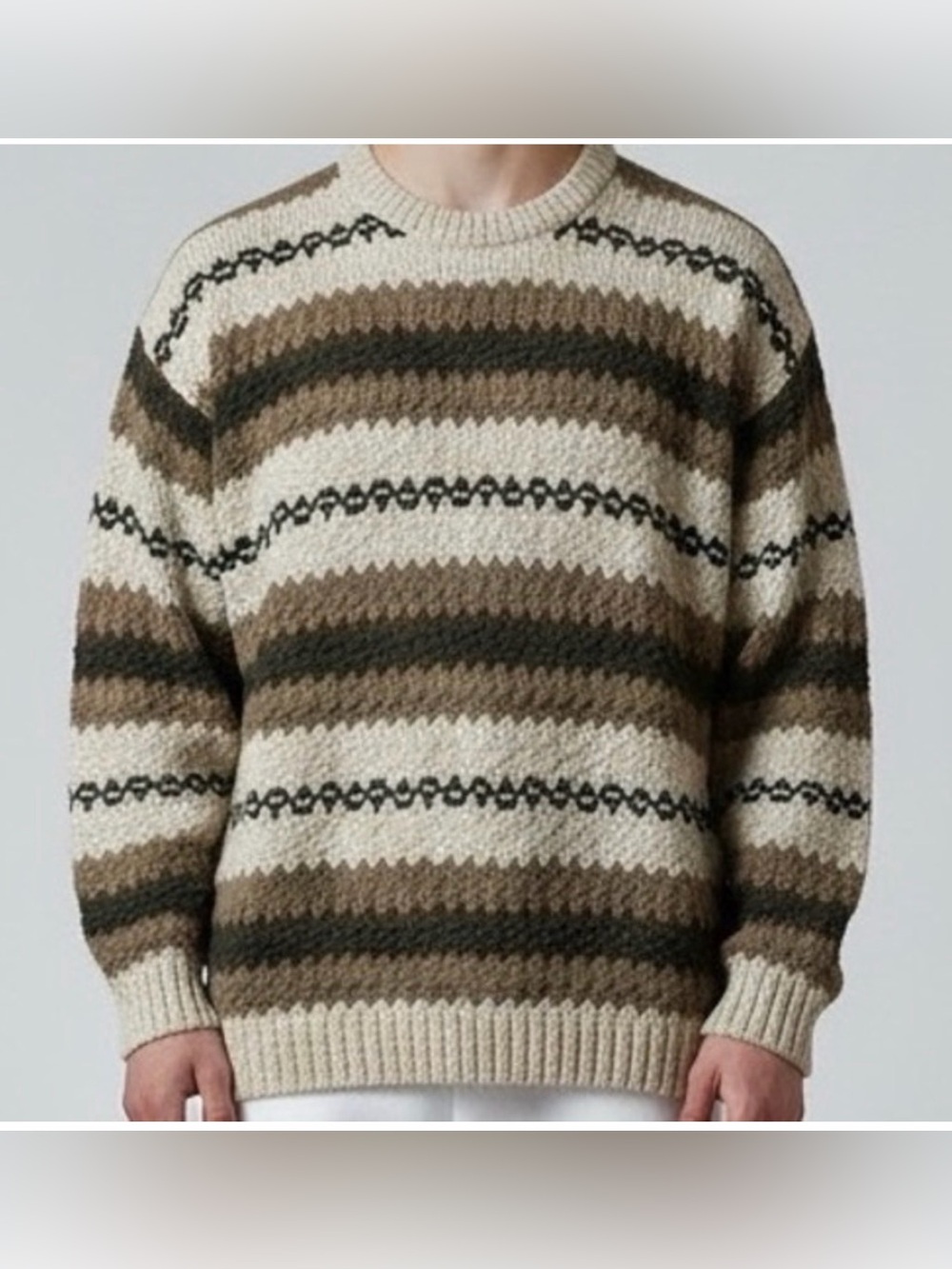 Fieldmaster Mens XL VTG Cotton 1980s Crewneck Sweater Earthy USA granola cabin‎